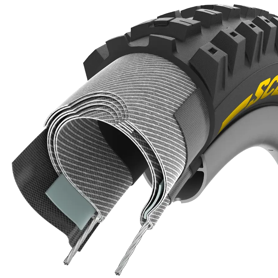 Rengas PIRELLI SCORPION RACE DH T 29x2.5 Tubeless Ready Taittuva Musta/Keltainen 3907700