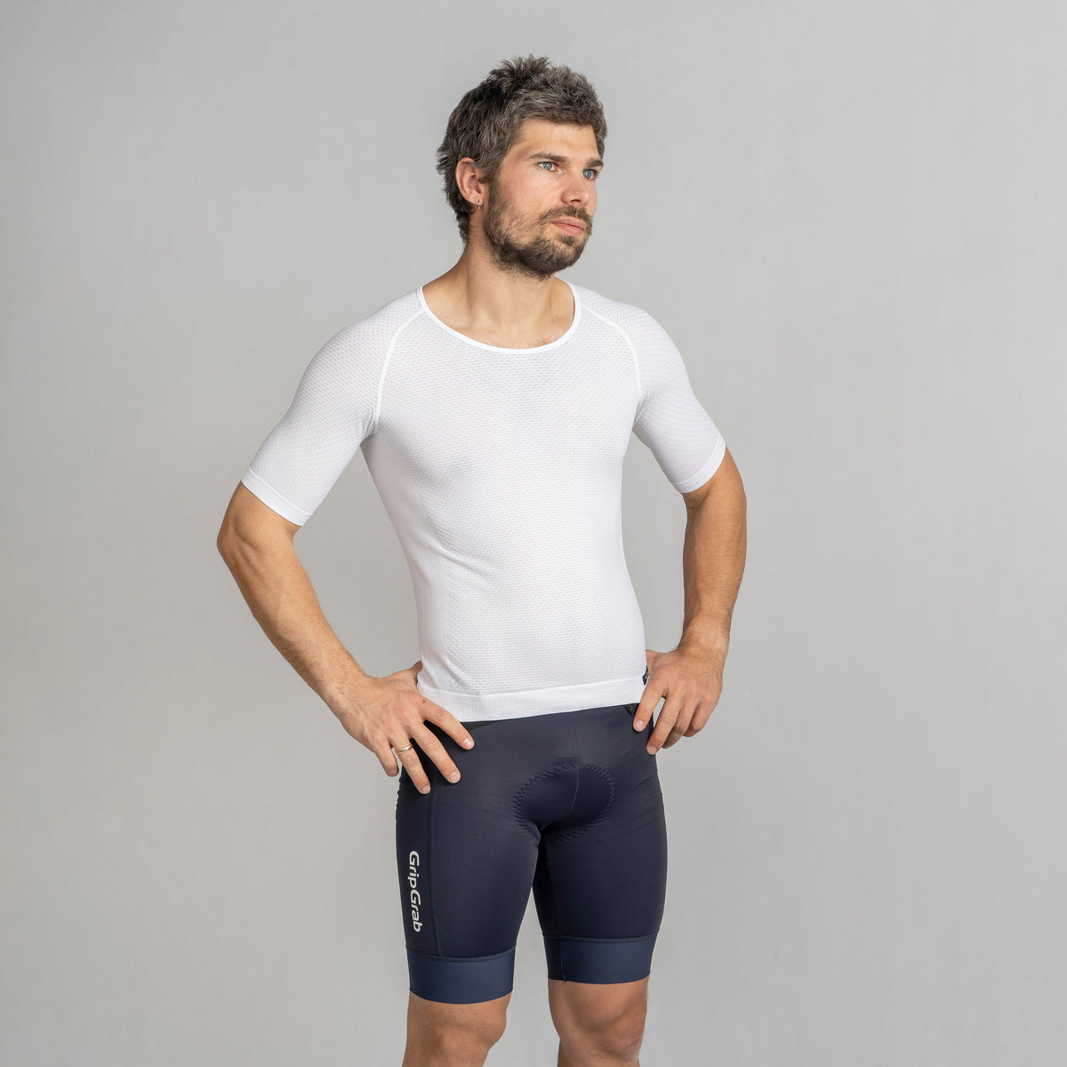 Kortärmat underställ GRIPGRAB PACR SUMMER SEAMLESS vitt