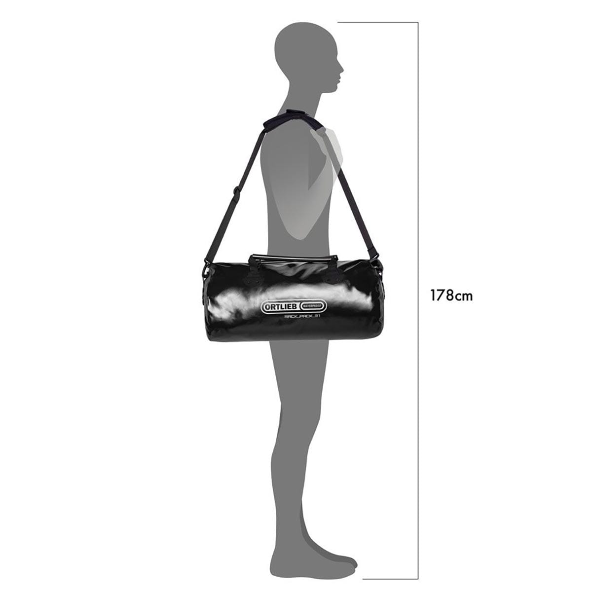 Rejsetaske Duffle ORTLIEB RACK-PACK 31 L Sort