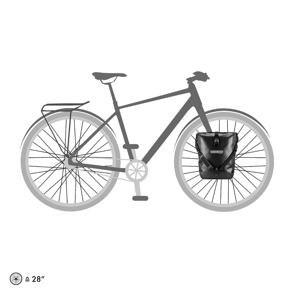 Par Bagagebærertasker ORTLIEB SPORT ROLLER 25 L Sort