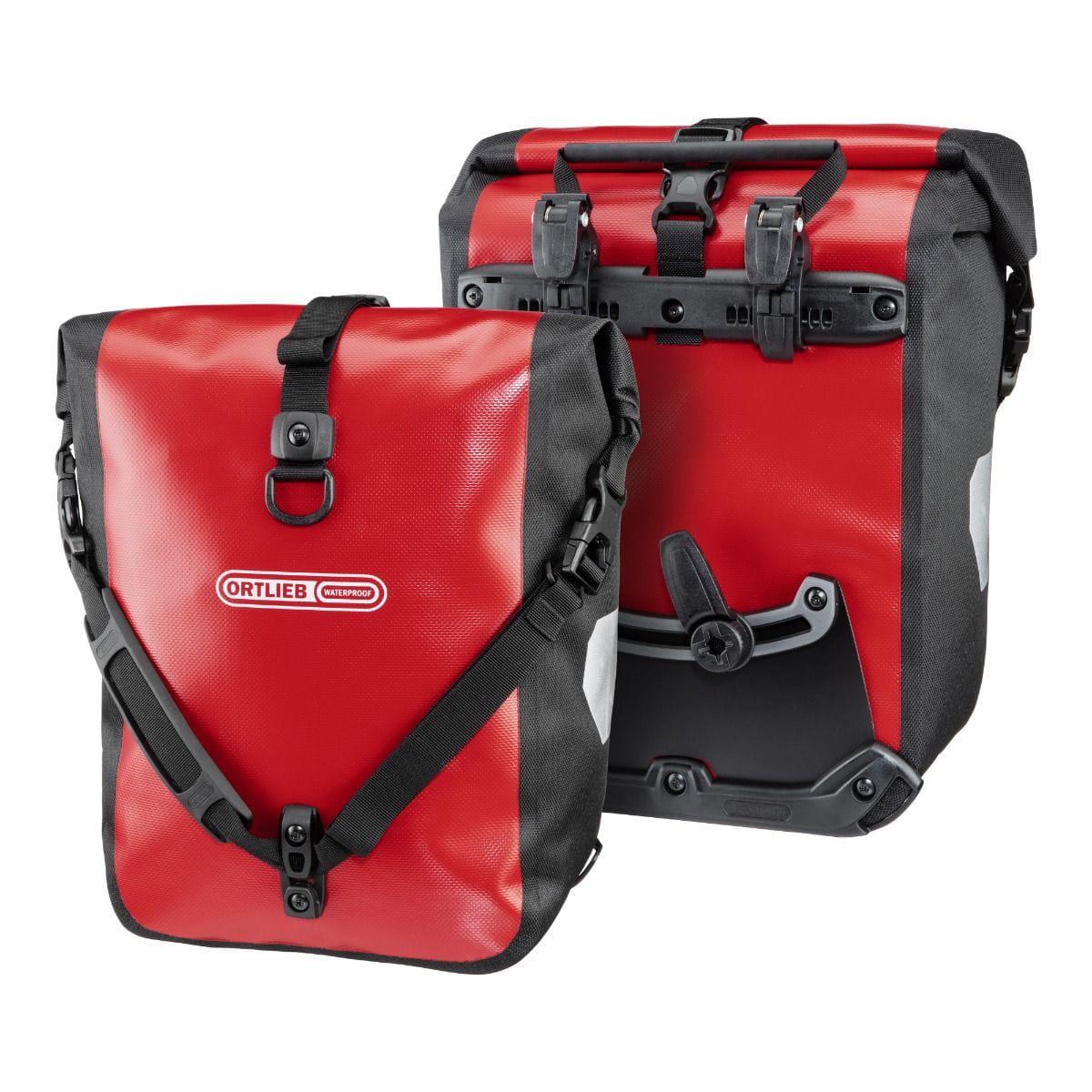 Par av ORTLIEB SPORT ROLLER 25 L Röda Packväskor