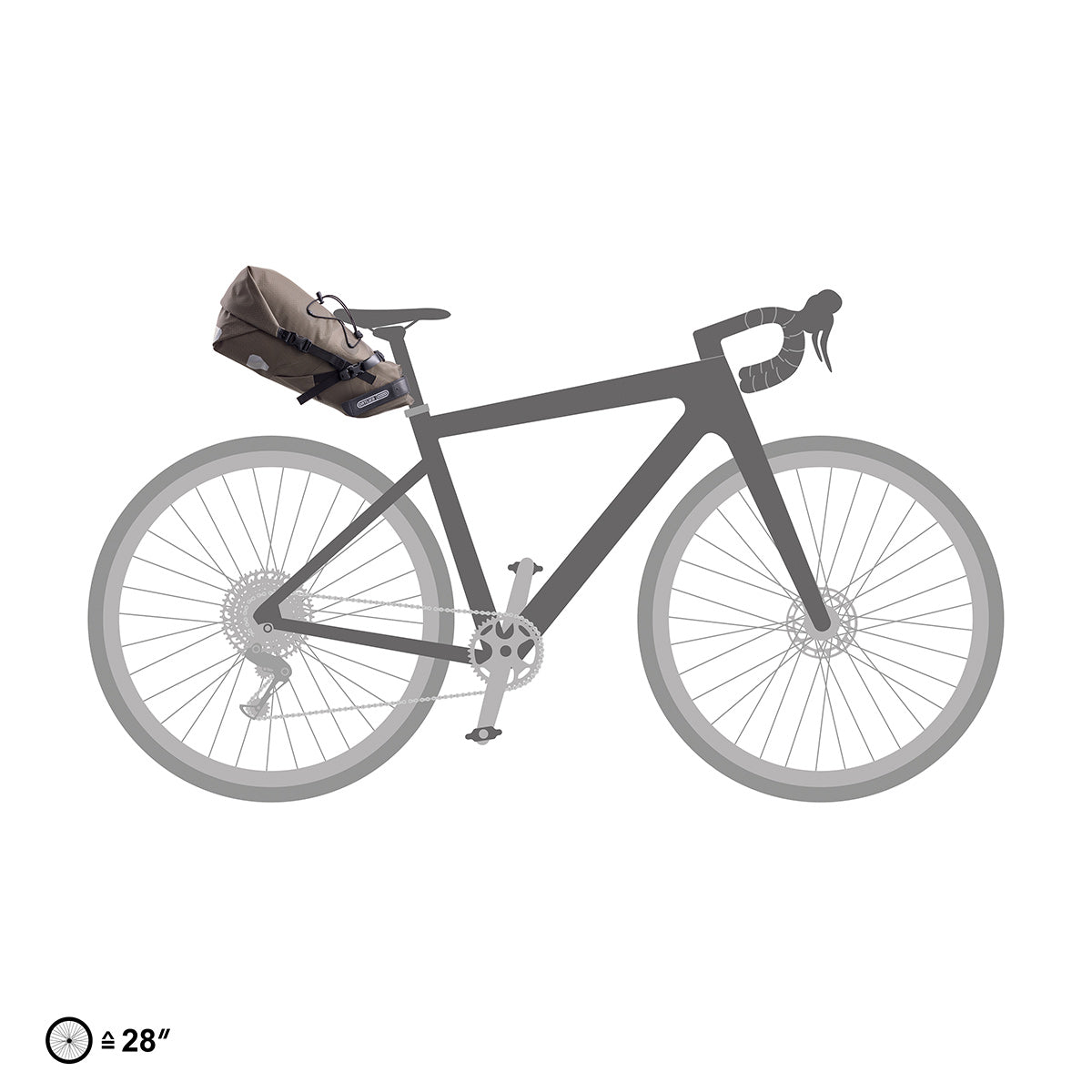 ORTLIEB SEAT PACK 11 L Grey Saddle Bag