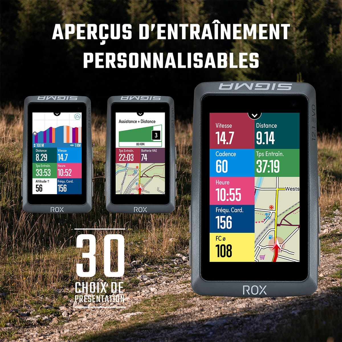 GPS ROX 12.1 EVO Basic Musta