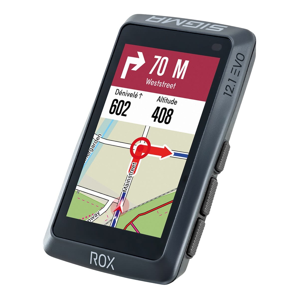 GPS ROX 12.1 EVO Basic Musta