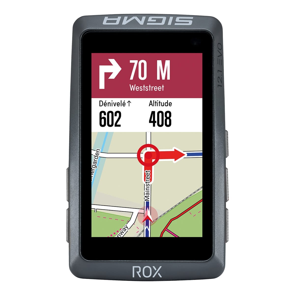 GPS ROX 12.1 EVO Basic Musta