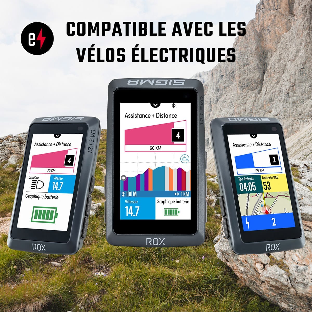 GPS ROX 12.1 EVO Basic Musta