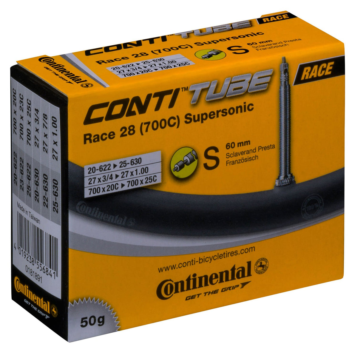 Duše CONTINENTAL RACE SUPERSONIC 700x20/25c Presta