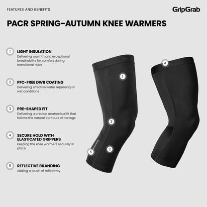GRIPGRAB PACR SPRING AUTUMN knævarmere i sort