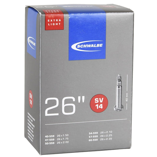 Slang SCHWALBE EXTRA LIGHT SV 14 26x1,50/2,35 Butyl Presta 40 mm 10424343