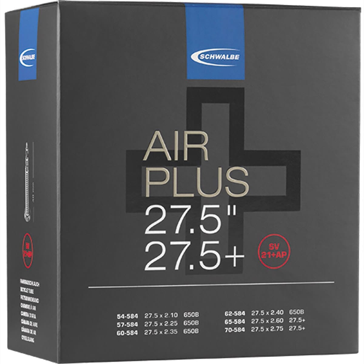 Slang SCHWALBE AIRPLUS 27,5x2,10/2,70 Presta 40 mm