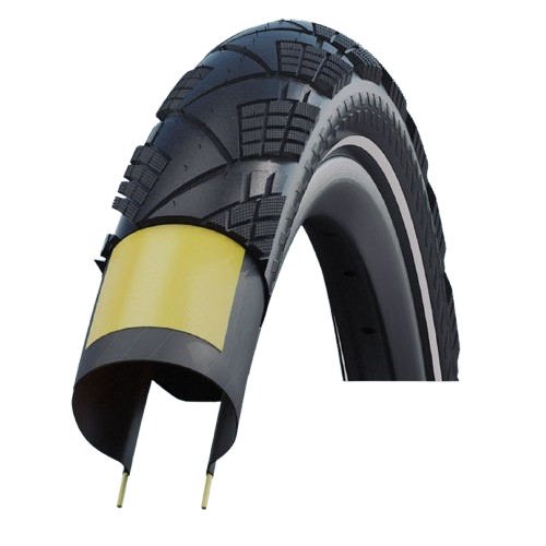 SCHWALBE MARATHON EFFICIENCY 650x55 ADDIX V-Guard Reflex TubeType Folding Tyre Black