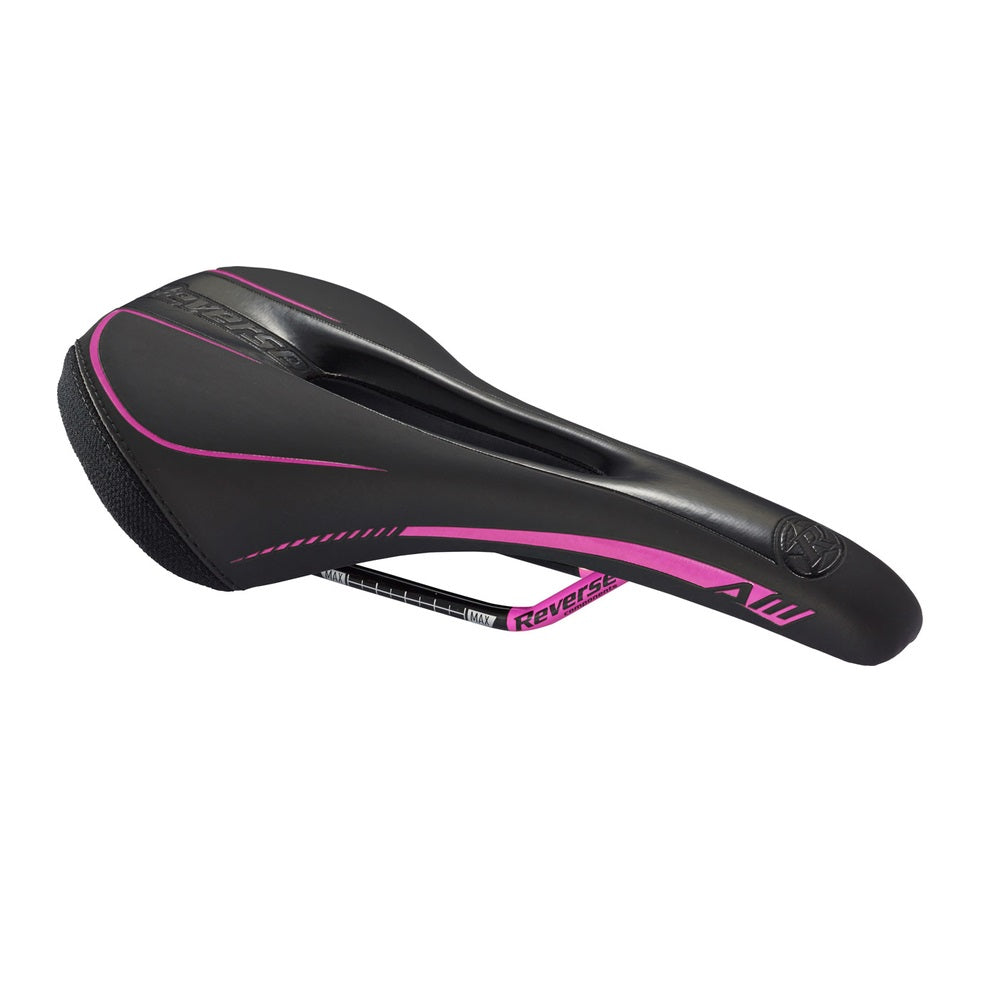 REVERSE COMPONENTS AM ERGO Saddle CrMo Rails Black/Pink