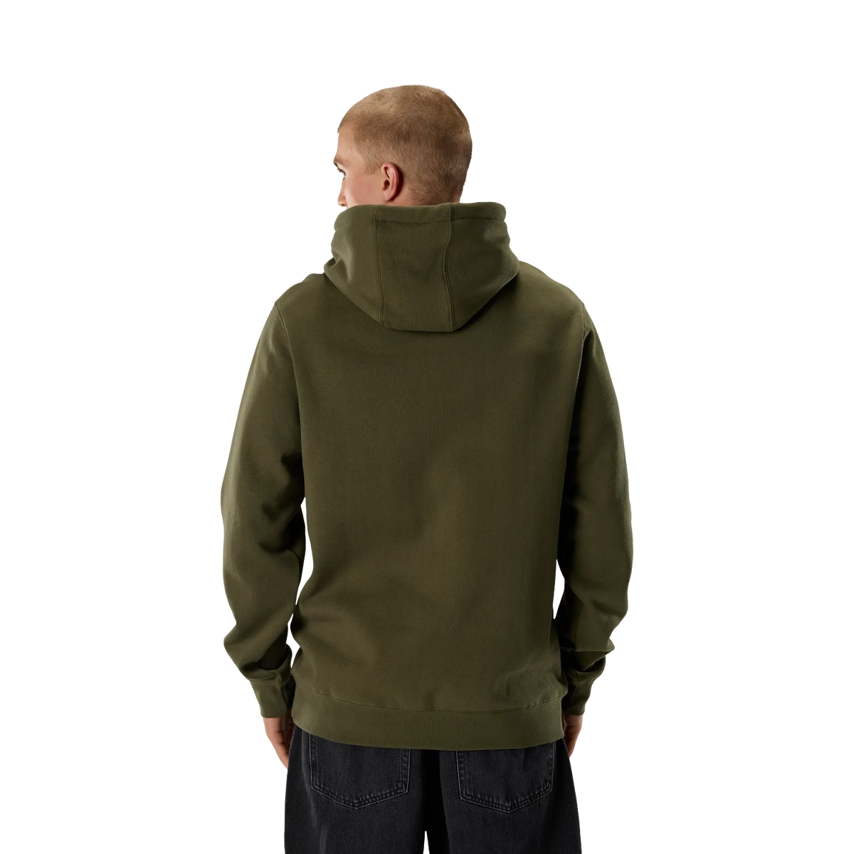 Grøn FOX F HEAD X FLEECE hættetrøje