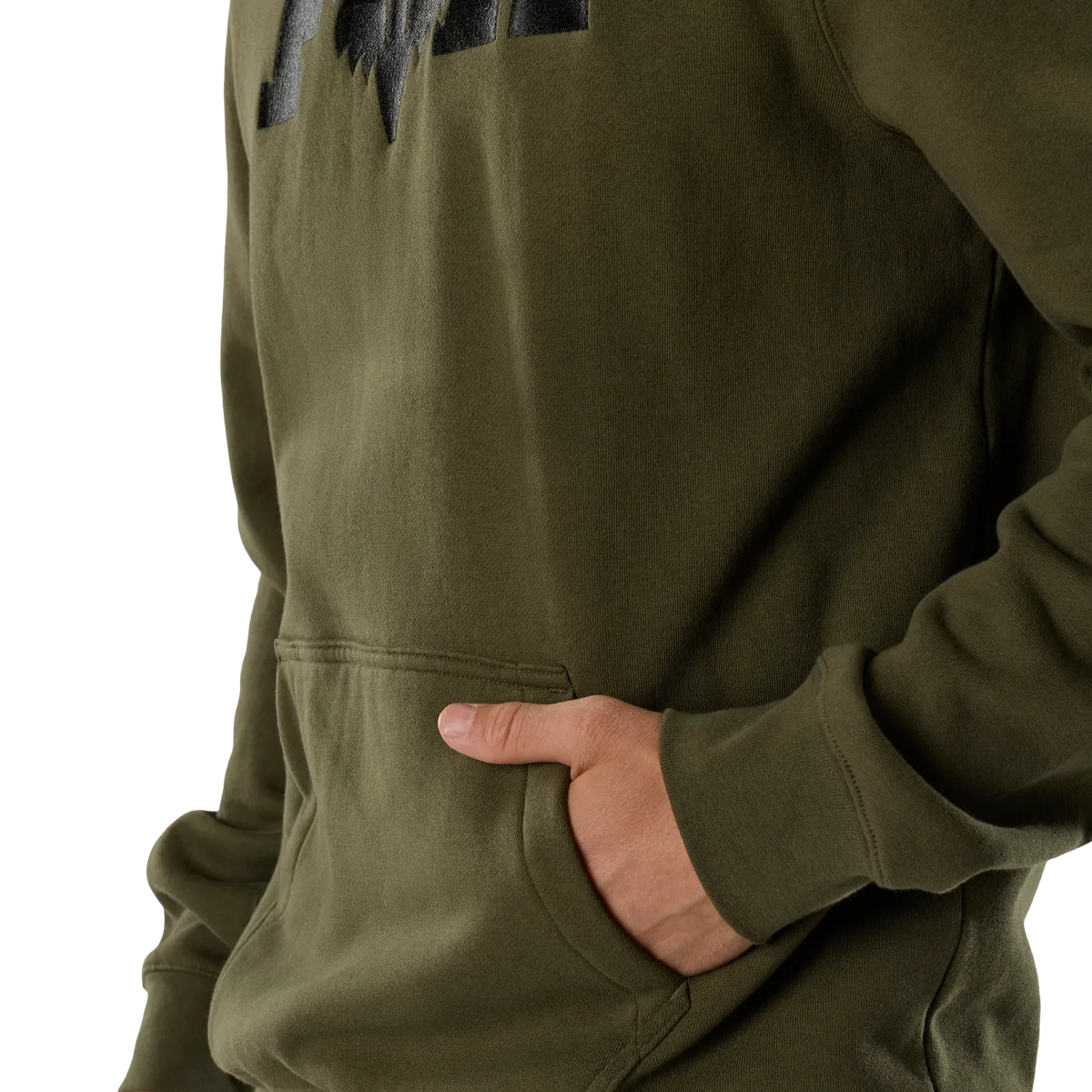Grøn FOX F HEAD X FLEECE hættetrøje