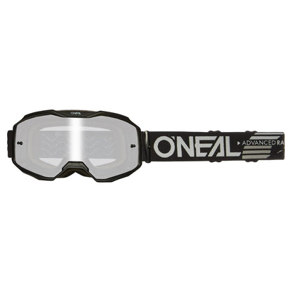 Maska O'NEAL B-10 SOLID Melns Ekrāns Silver Mirror