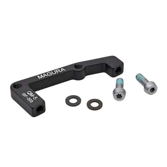 MAGURA QM5 forreste stelbeslag PM / IS adapter skive 203 mm (+43 mm) sort