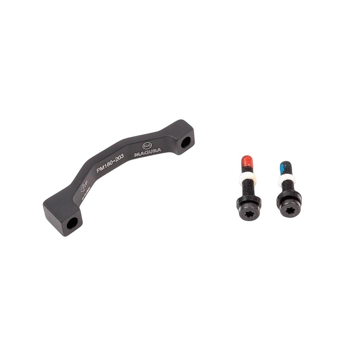 Adapter Bremsekaliber Foran / Bagpå PM / PM MAGURA QM44 Skive 180/203 mm (+23 mm) sort