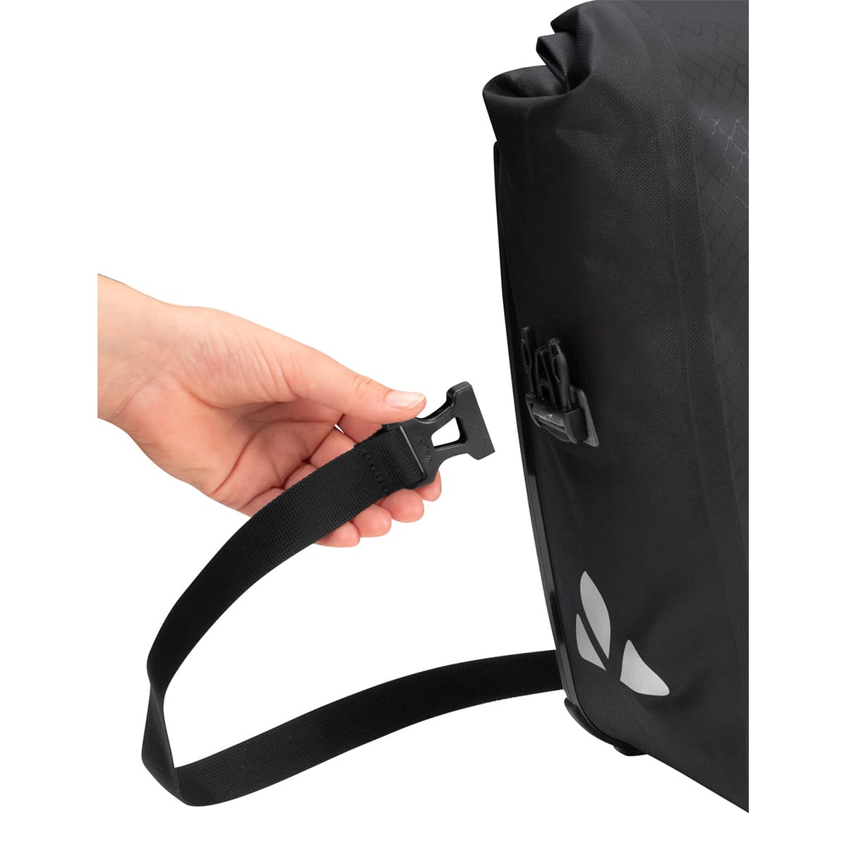 Par af bagagebærertasker VAUDE AQUA FRONT 28 L Sort