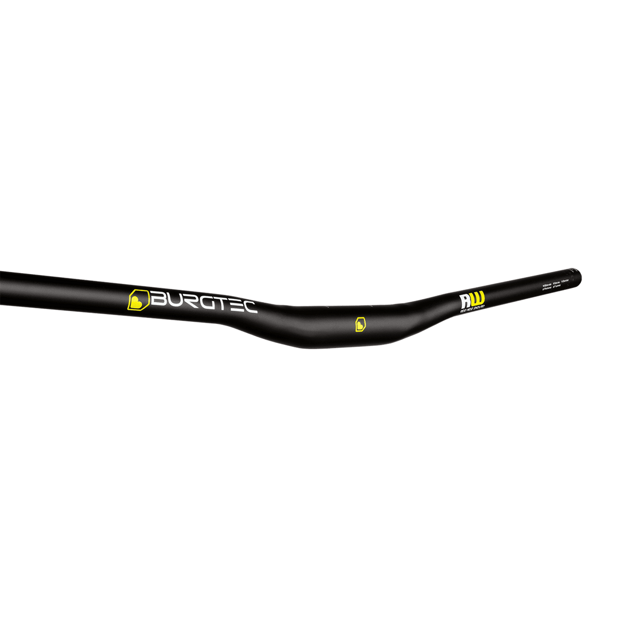 Styr BURGTEC RIDE WIDE ENDURO Rise 15mm 800mm Sort