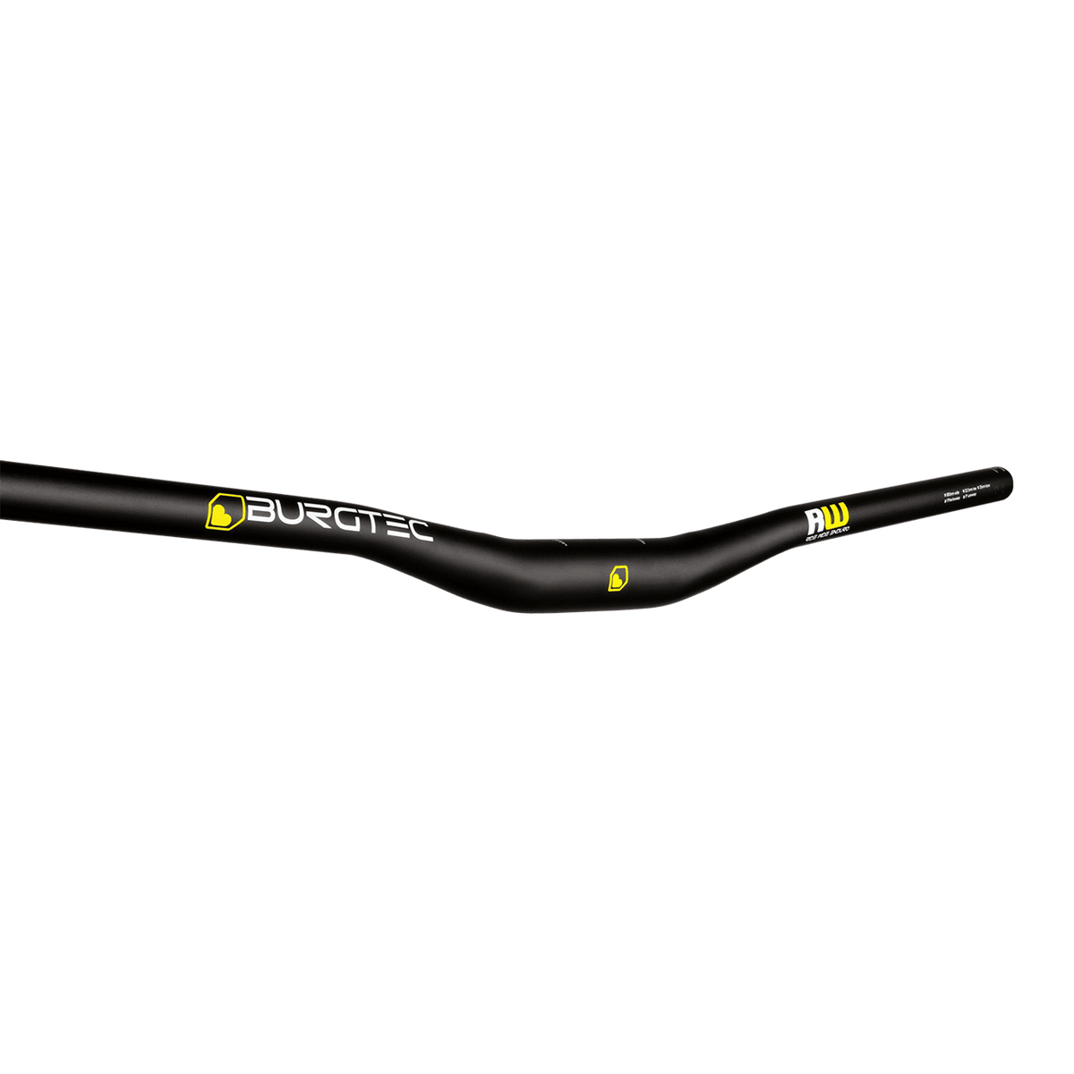 BURGTEC RIDE WIDE ENDURO Handlebar Rise 22.5mm 800mm Black