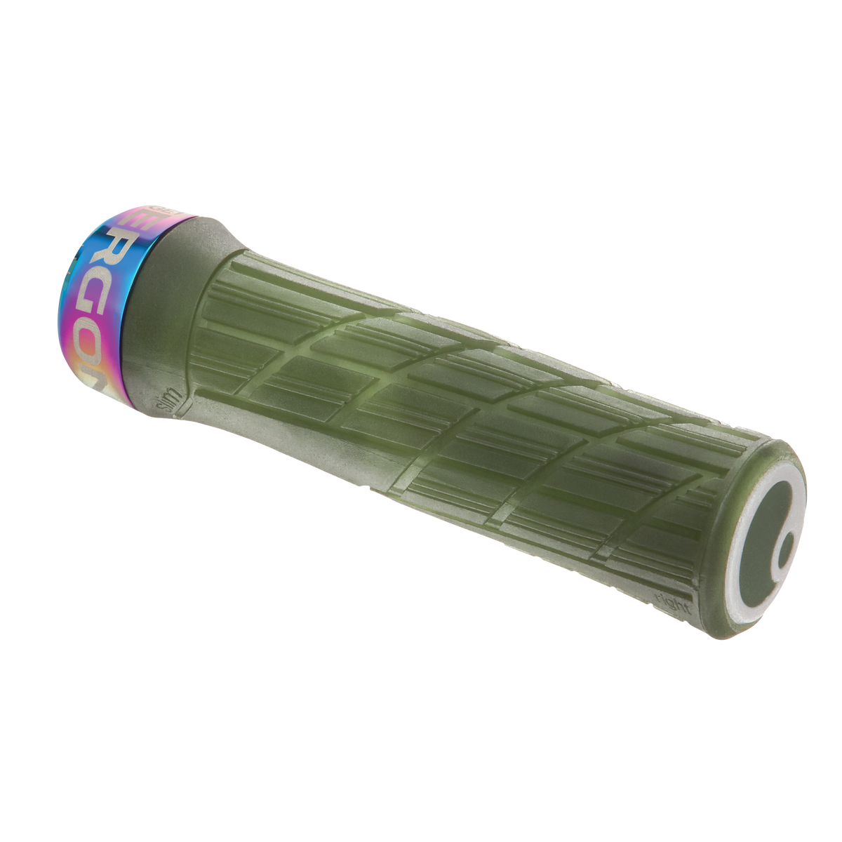 Gripy ERGON GE1 EVO Factory Slim zelené Frozen Moss s objímkami Oil Slick
