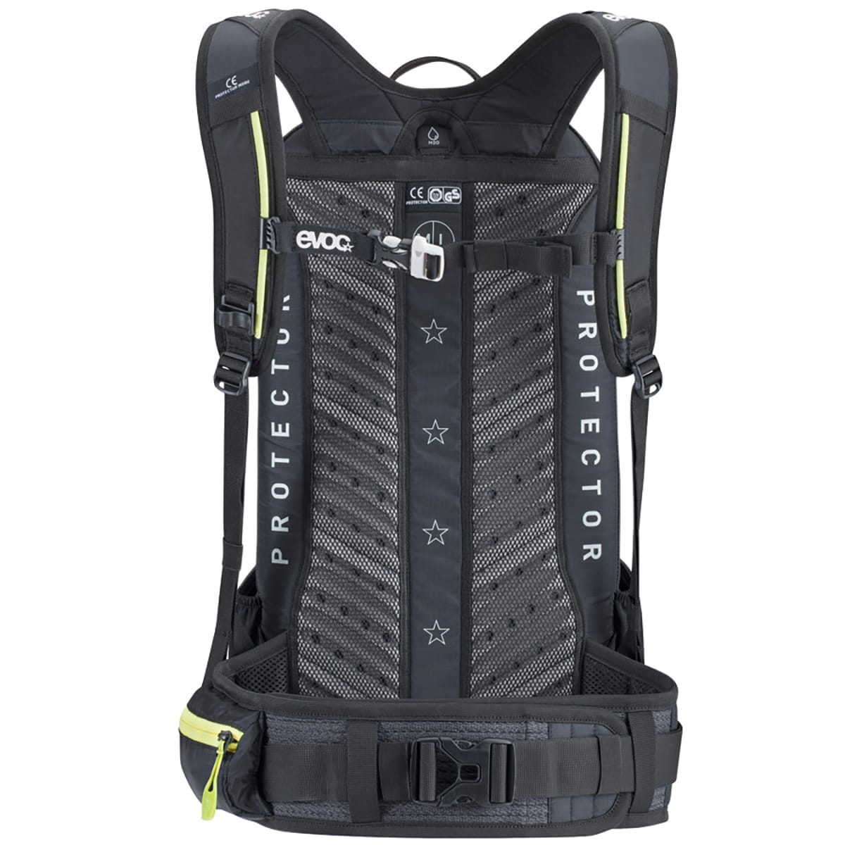 EVOC PROTECTOR FR ENDURO BLACKLINE 16 Black Backpack with Integrated Back Protector