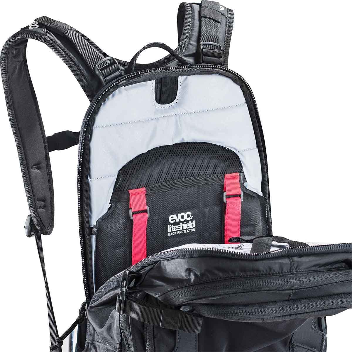 EVOC FR PROTECTOR TOUR 30L Black Backpack with Back Protector