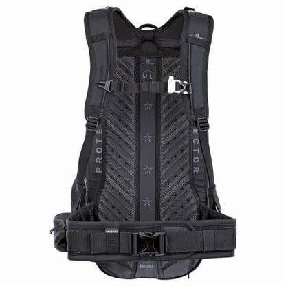 EVOC TRAIL E-RIDE 20L Black Backpack with Back Protector