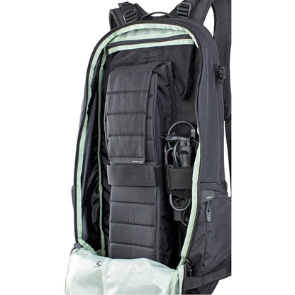 EVOC TRAIL E-RIDE 20L Black Backpack with Back Protector