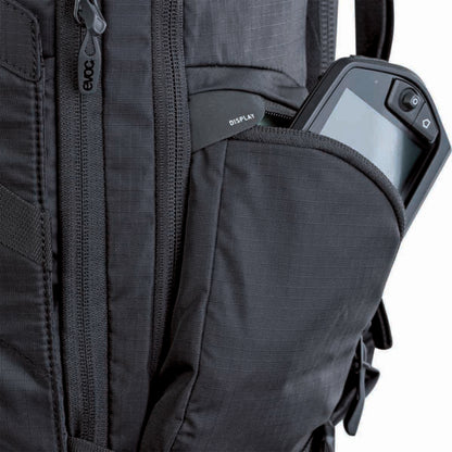 EVOC TRAIL E-RIDE 20L Black Backpack with Back Protector