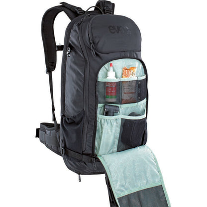 EVOC TRAIL E-RIDE 20L Black Backpack with Back Protector