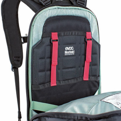 EVOC TRAIL E-RIDE 20L Black Backpack with Back Protector