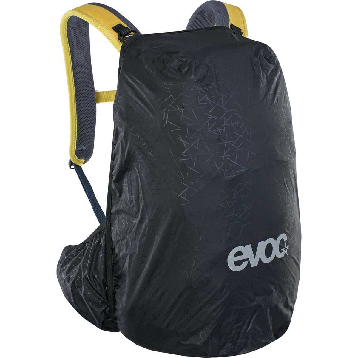 Backpack with Back Protector EVOC TRAIL PRO 26L Yellow/Blue