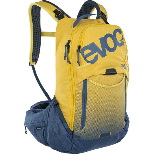 EVOC TRAIL PRO 16L Backpack with Back Protector Yellow/Blue