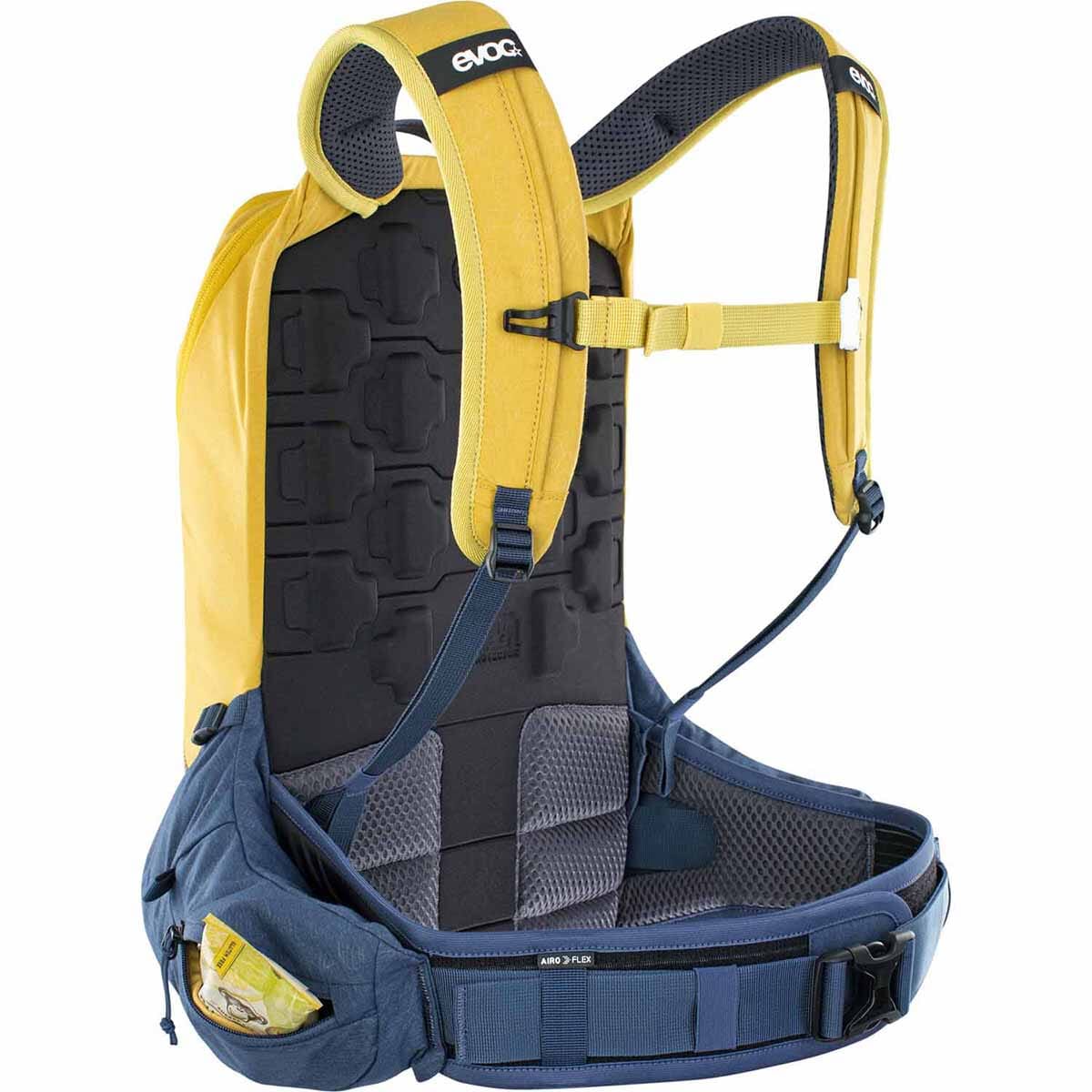 EVOC TRAIL PRO 16L Backpack with Back Protector Yellow/Blue