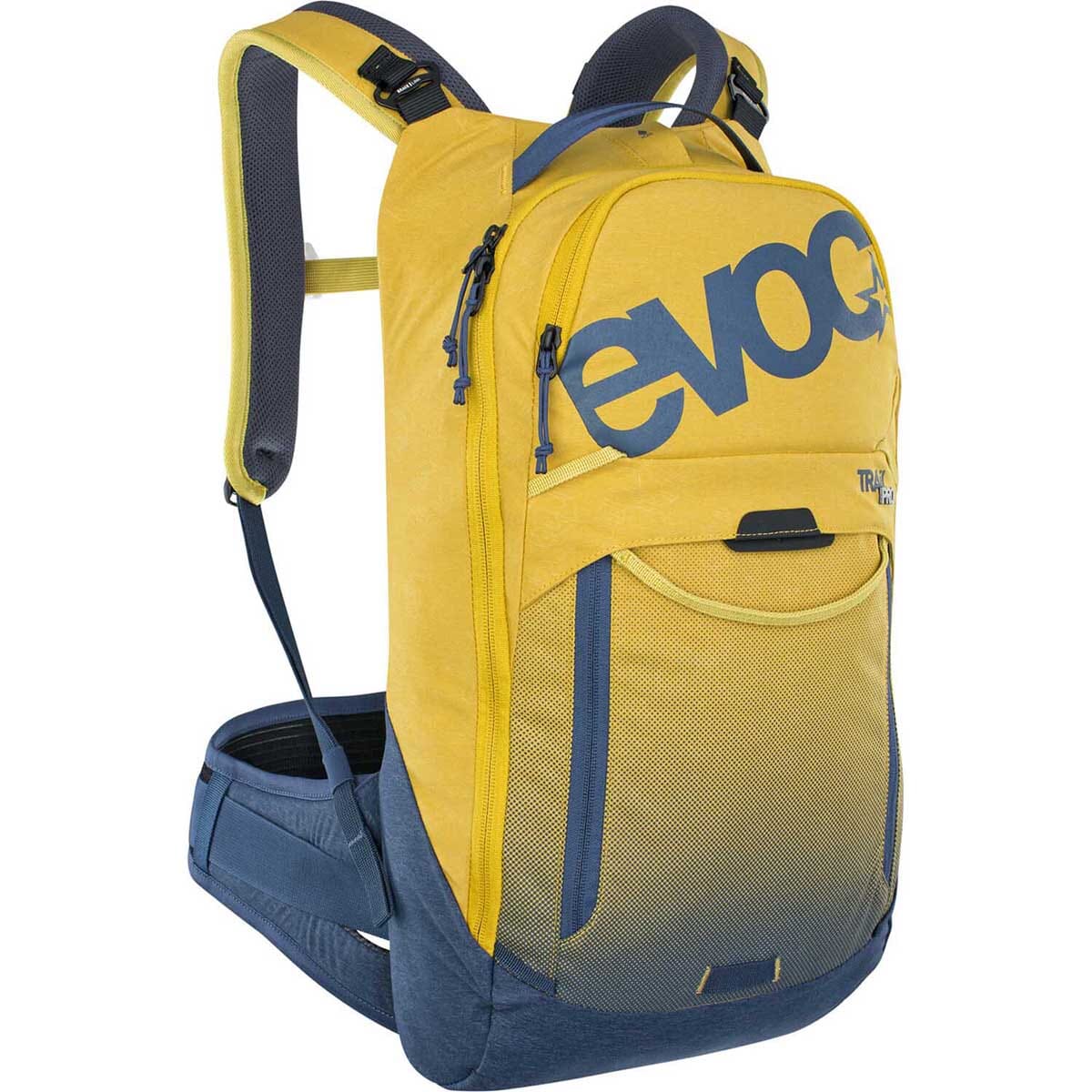 EVOC TRAIL PRO 10L Backpack with Back Protector Yellow/Blue