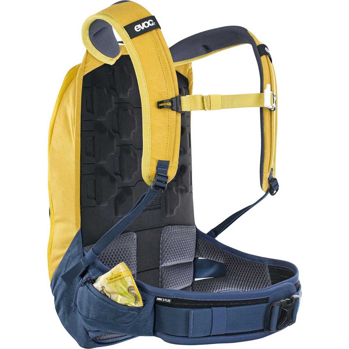 EVOC TRAIL PRO 10L Backpack with Back Protector Yellow/Blue