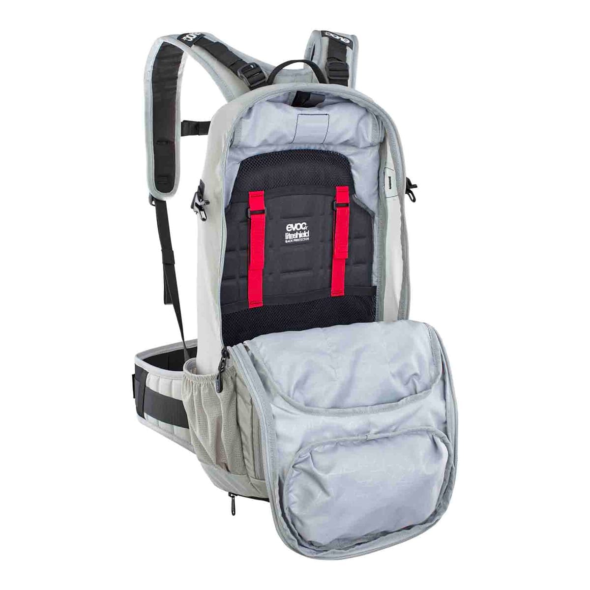EVOC PROTECTOR FR ENDURO 16 Backpack with Integrated Back Protector Grey