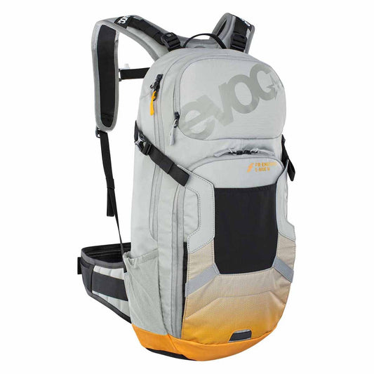 EVOC FR ENDURO E-RIDE 16L Grey/Orange Backpack with Back Protector