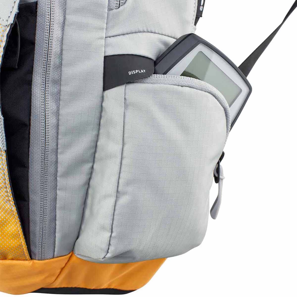 EVOC FR ENDURO E-RIDE 16L Grey/Orange Backpack with Back Protector