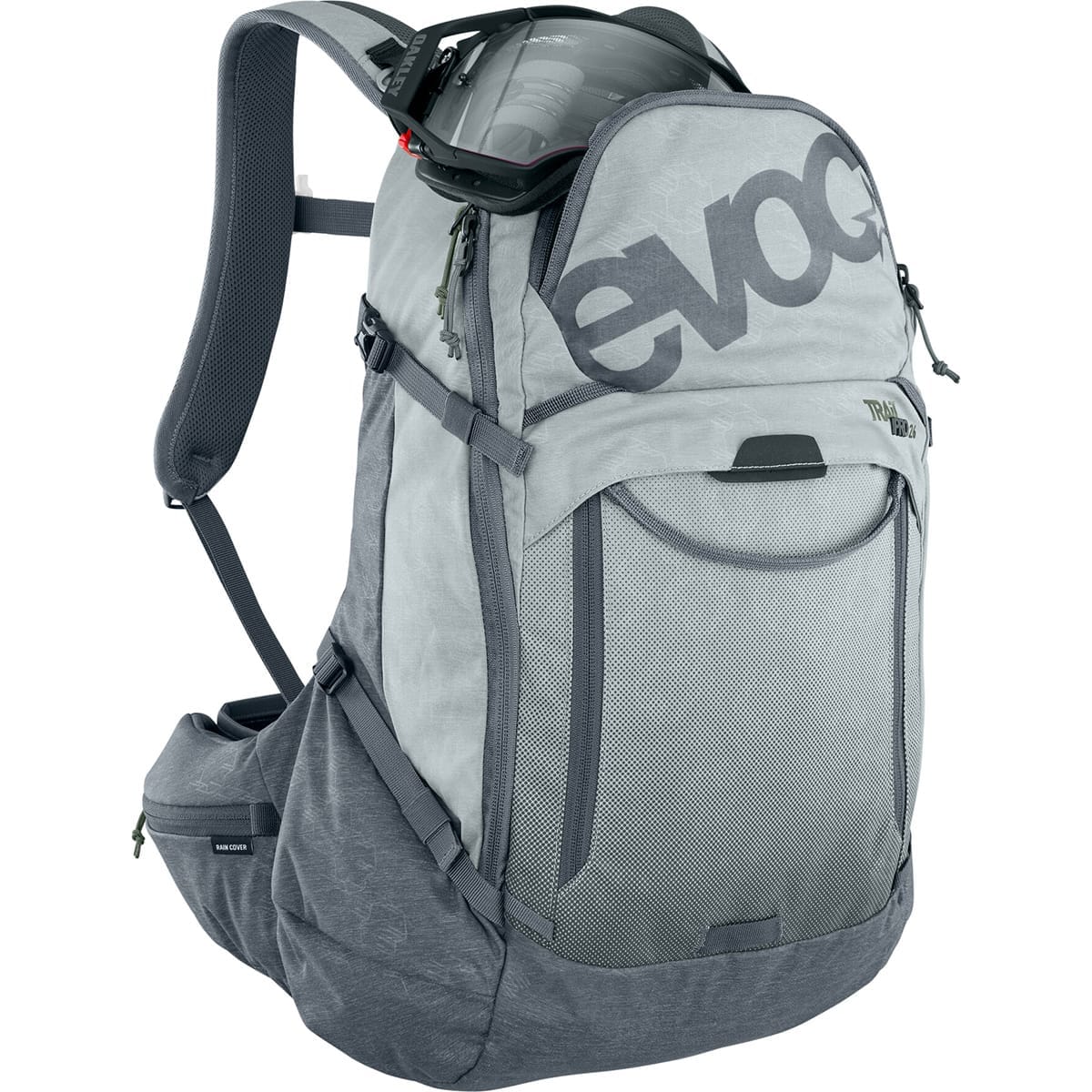 Rygsæk med rygpude EVOC TRAIL PRO 26 Grå