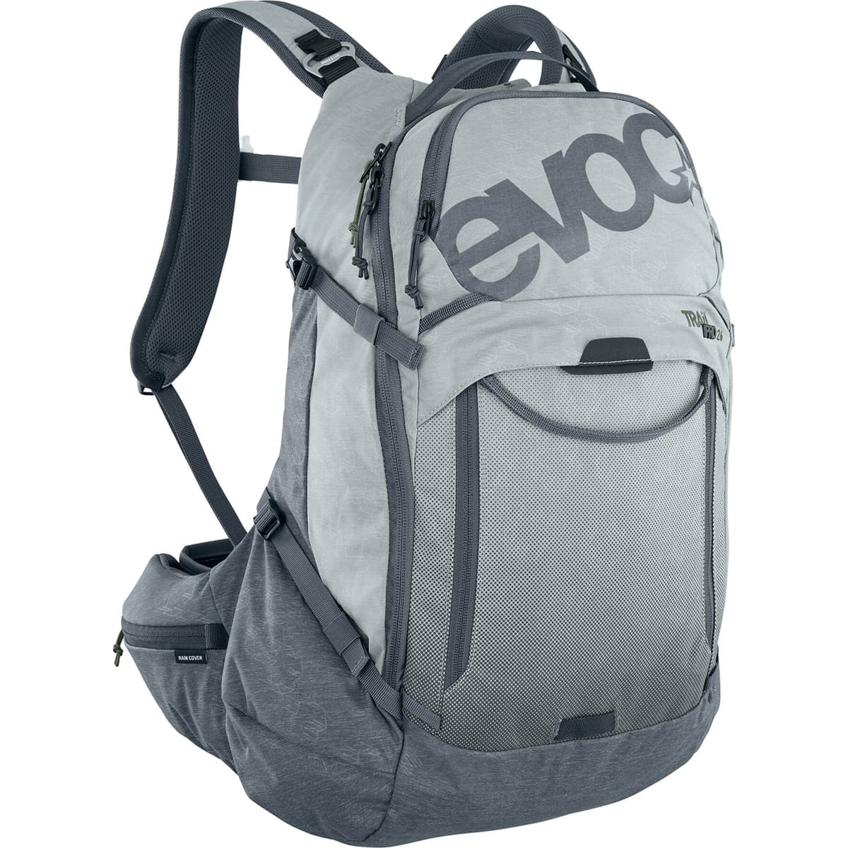 Rygsæk med rygpude EVOC TRAIL PRO 26 Grå