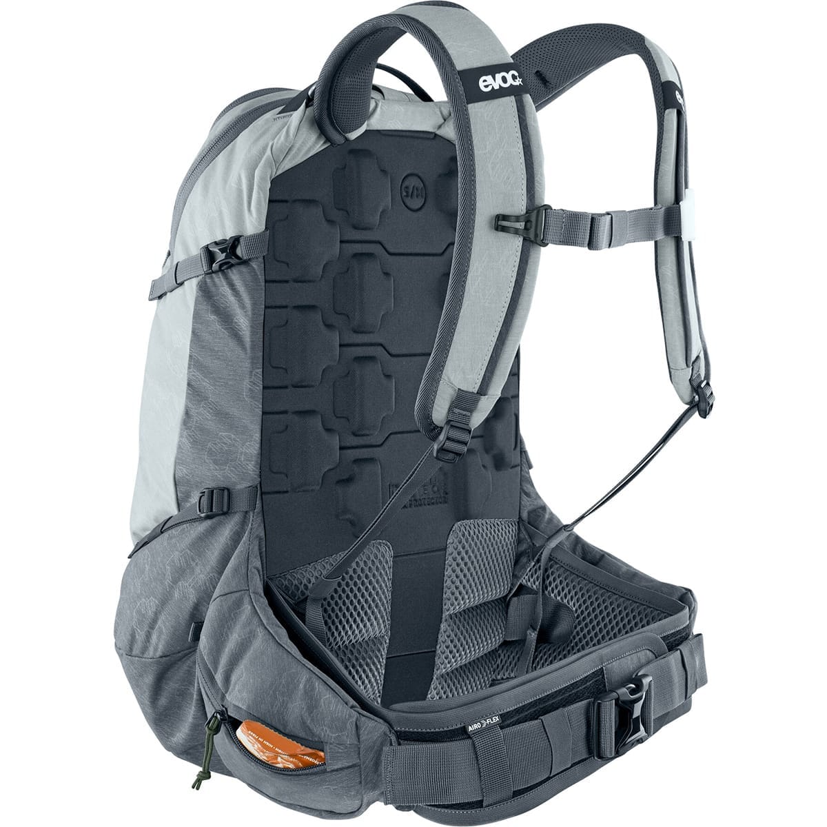 Rygsæk med rygpude EVOC TRAIL PRO 26 Grå