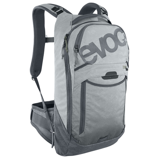Backpack with Back Protector EVOC TRAIL PRO 10L Grey