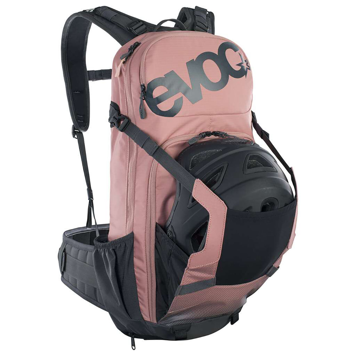 Backpack with Back Protector EVOC PROTECTOR FR ENDURO 16 L Pink
