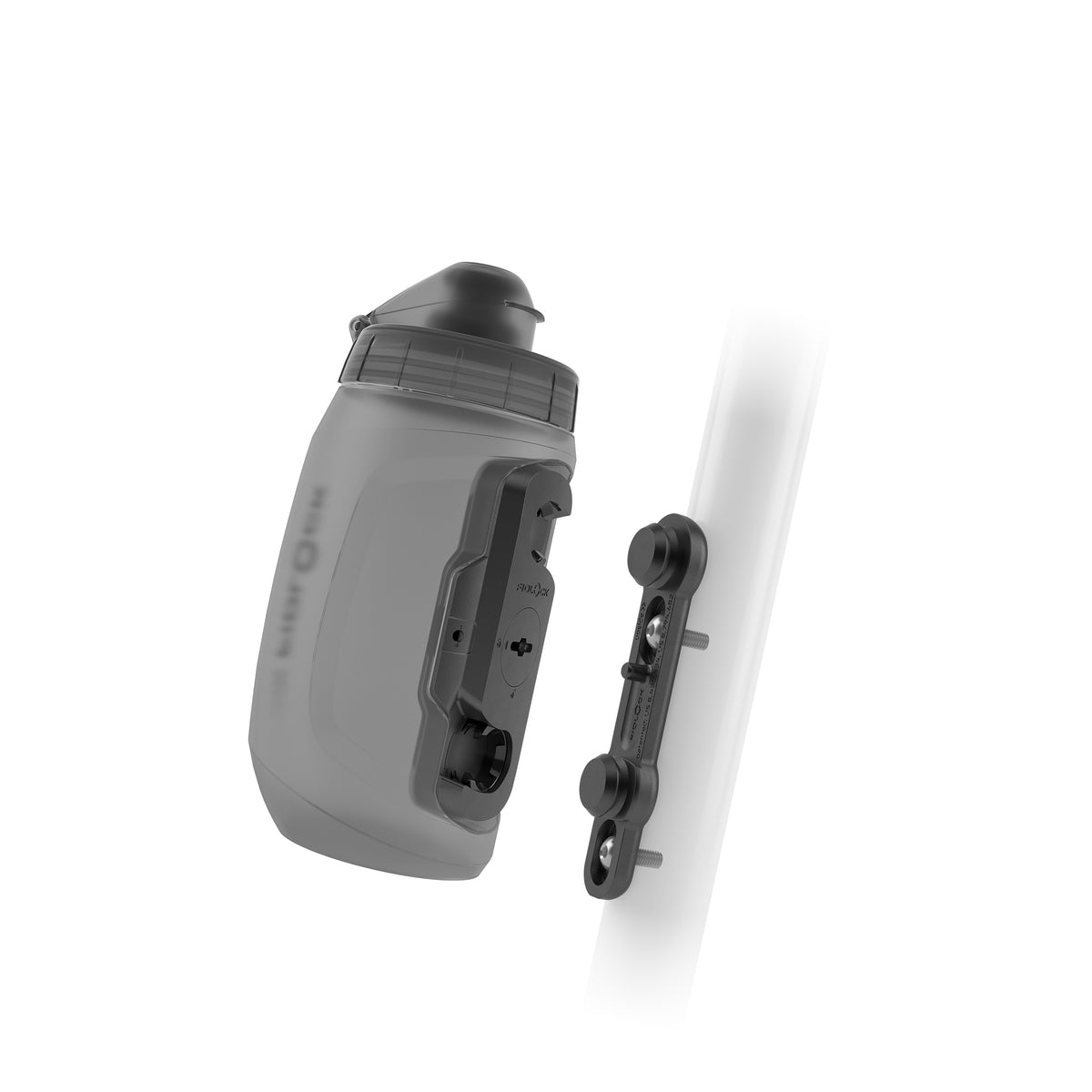 Kit Flaska och Flaskhållare FIDLOCK TWIST BIKE BASE 450 ml Rökfärgad