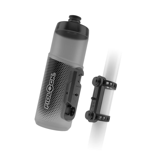 Sada bidónu a držáku FIDLOCK TWIST UNI BASE 600 ml Kouřový