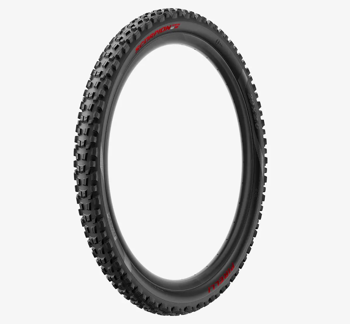 Dæk PIRELLI SCORPION E-MTB M 29x2.6 Tubeless Ready Blød Sort/Rød 4355700