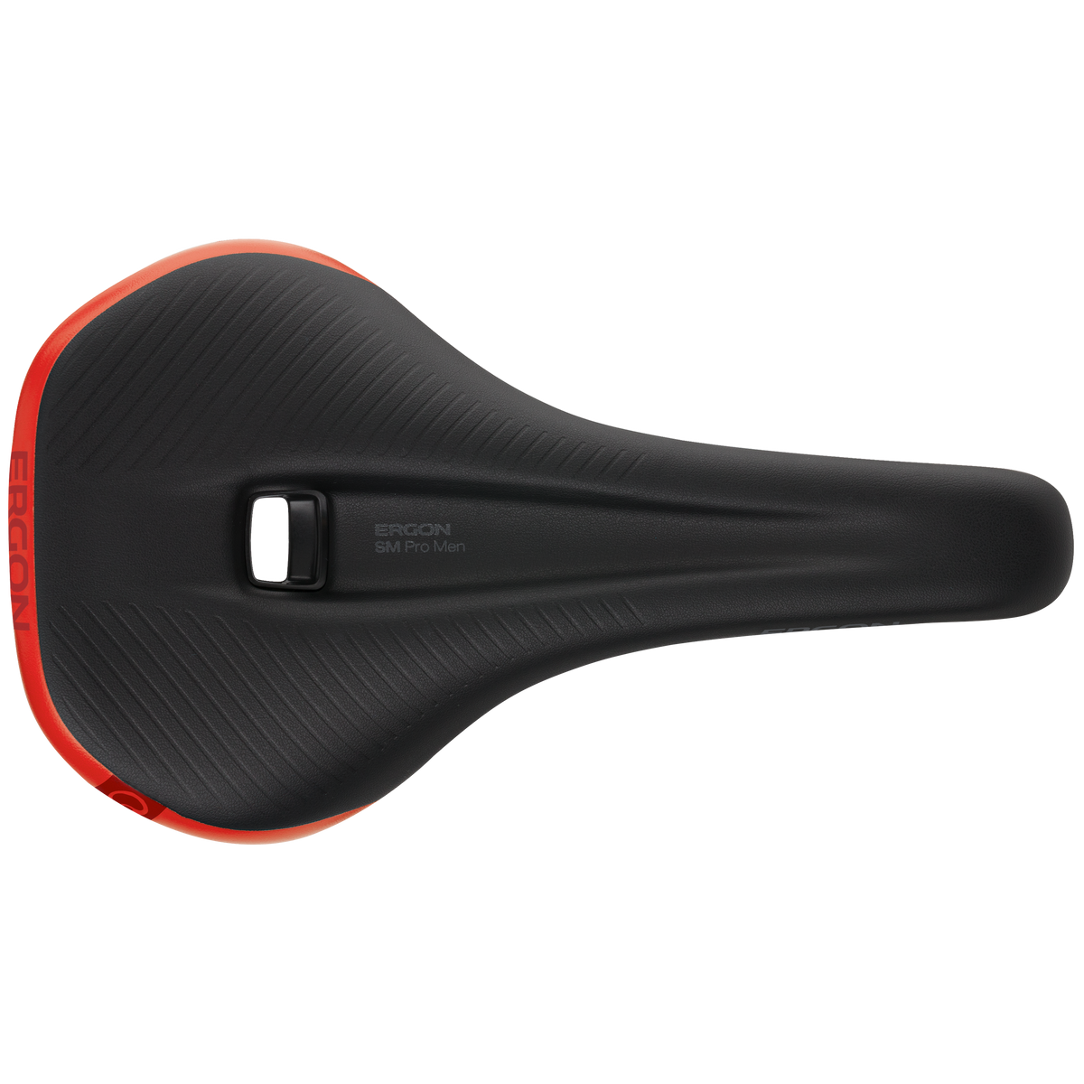 Siodełko ERGON SM Pro Risky Red M/L, pręty TiNox – detal