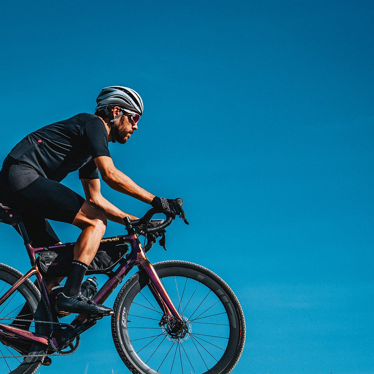 Krátké cyklistické kalhoty na traky CASTELLI UNLIMITED CARGO černé